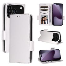 Generic case for iPhone 16 Plus (Color: White) Leather Wallet Side Clip ... - $53.39