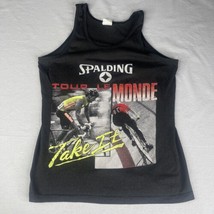 Tour Le Monde Tank Top Sz M   Cycling Bike VTG 80s Spalding Tag Single Stitch - £12.42 GBP