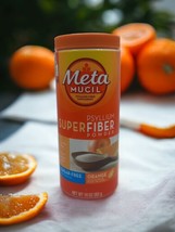 Metamucil Super Fiber Powder Sugar-Free Orange (10 oz) EXP 12/2025 - £12.77 GBP