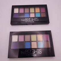 Maybelline The Brights 12 Color Eyeshadow Palette New Sealed Lot Of 2 - $14.84