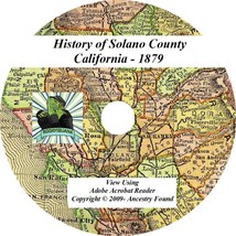 1879 History &amp; Genealogy SOLANO County California CA - £4.70 GBP