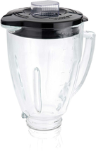 Blender 6-Cup Glass Jar Lid Black And Clear NEW - £32.60 GBP