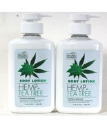 2 Bottles Natural Therapy 16.9 Oz Hemp Tea Tree Relaxing Refreshing Body... - €25,85 EUR