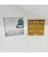 Vtg Dollhouse Furniture 3 Drawer Oak Bachelor Chest Mini Dreams 35 591 6... - $13.30