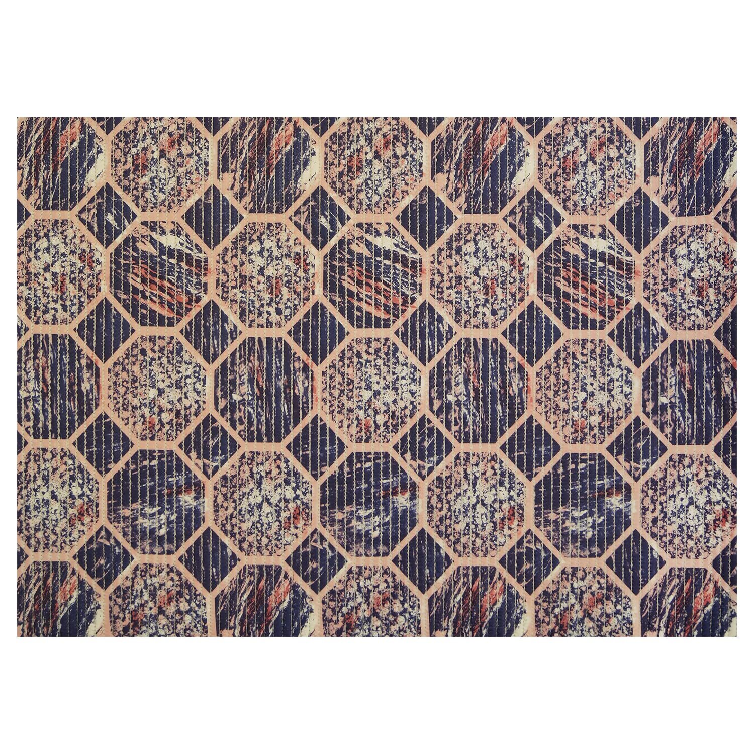 Primary image for Dundee Deco Octagon Bathroom Mat - 35" x 26" Purple Waterproof Non-Slip Quick Dr