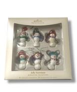 Hallmark Keepsake Christmas Tree Ornaments Jolly Snowmen Mini - $341.17 MXN