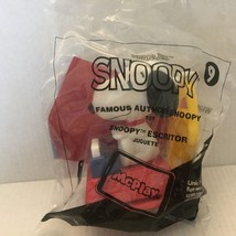 New Sealed McDonalds Happy Meal Famous Author Snoopy Toy #9 - £7.55 GBP