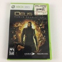 Microsoft XBOX 360 Deus Ex Human Revolution Video Game 2011 Square Enix w Manual - $14.80