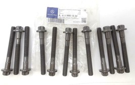 Qty 12 New Oem Mercedes Engine Cylinder Head Bolts 6119901322 Ships Today - £92.56 GBP