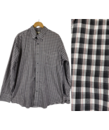 Wrangler Riata Shirt Size Large Black White Plaid Check Country Western ... - $39.73
