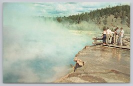 Yellowstone National Park Wyoming Excelsior Geyser Crater Vintage Postcard - £11.42 GBP