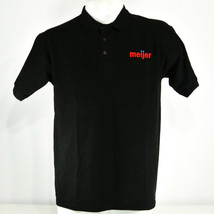 MEIJER Supercenter Store Employee Uniform Polo Shirt Black Size L Large NEW - £20.31 GBP