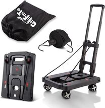 Folding Hand Truck with 360° Swivel Wheels - Lightweight, 300 lbs Capacity - $71.23