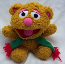 Vintage 1987 Muppets Christmas Baby Fozzie Bear 8&quot; Plush Stuffed Animal Toy - £11.65 GBP