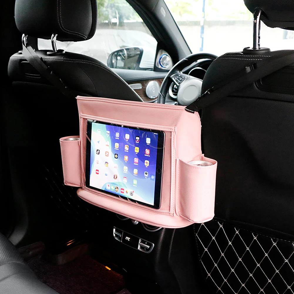 Car Back Seat Organizer Kids Storage Bag Car Backseat Cover Protector with Touch - £17.21 GBP