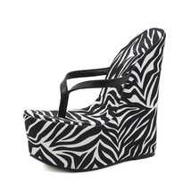 Termainoov Women Slippers High Heels Platform Zebra Wees Heeled Flip Flops Fashi - £45.85 GBP