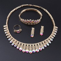 Hot Sales! 2020 New Arrivals Jewelry Sets Costume Dubai African Gold color Neckl - £21.08 GBP