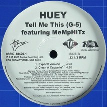 Huey / Memphitz &quot;Tell Me This (G-5)&quot; 2007 12&quot; Vinyl Promo 4 Mixes Htf *Sealed* - £14.38 GBP
