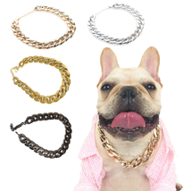 Gold Chain Collar French Bulldog French Bulldog Accessories - £30.89 GBP