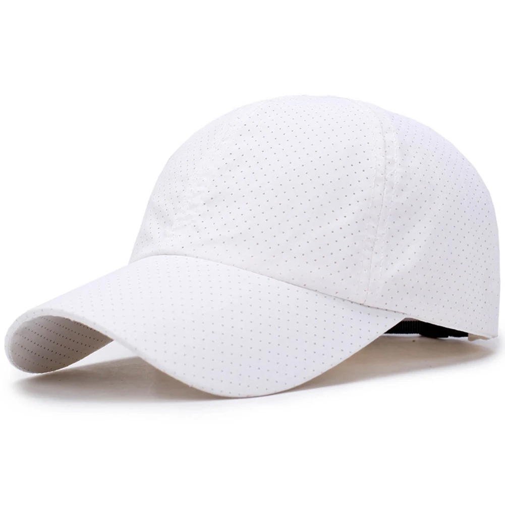 New Mesh Quick-dry Baseball Cap Unisex Summer Solid Thin Dad Snapback Hats - £6.36 GBP