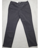 Seven7 Skinny Jeans Womens Size 14 Black Denim High Rise 5-Pocket Stylin... - $29.30