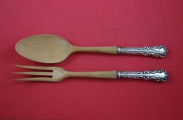 Louis XV by Roden Canadian Sterling Silver Salad Serving Set 2pc with Wo... - $2,363.48 MXN