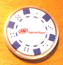 Ingersoll Rand Poker Chip Golf Ball Marker - White - £6.33 GBP