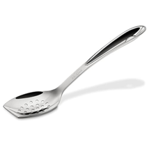 All-Clad Cook &amp; Serve Stainless Steel Slotted Spoon, 10 inch, Silver - £18.66 GBP