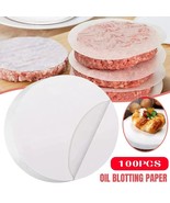100PCS Kitchen Oil-absorbing Sheet Burger Hamburger Press Paper Nonstick... - $130.85 MXN