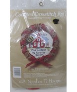 Needles n Hoops School Days mini wreath Sampler Counted Cross Stitch Kit... - £6.99 GBP