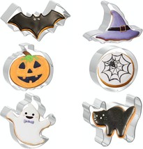 Cookie Cutters 6 PCS, Halloween Cookie Cutters by JOB JOL, 3&#39;&#39; to 3.5&#39;&#39; NEW - £8.54 GBP