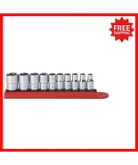 Lifetime  10-Pc. SAE Socket Set - Polished Alloy Steel with Storage Rail - $60.59 CAD