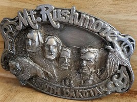 Mt. Rushmore South Dakota 1985 Siskiyou Pewter Belt Buckle Ltd Edition 3... - $18.99