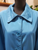 Bromley Women&#39;s Sky Blue Polyester Long Sleeve Buttons Style Long Coat Size L - £47.95 GBP