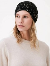 Brodie Cashmere scatter foil hat in Black/Gold Foil - size One Size - £38.92 GBP