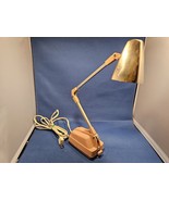 Vintage Mid-Century MCM Folding High-Intensity Desk Lamp Adjustable Whit... - €21,34 EUR