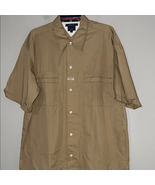Tommy Hilfiger Tan Lightweight Casu Button Up Shirt - $25.48