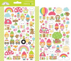 Dooblebug Mini Cardstock Stickers 2/Pkg-Over The Rainbow Icons (Pack of 3) - $51.49