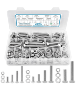 246pcs Stainless Steel Hex Bolts Nuts Washers Kit 1/4-20 5/16-18 3/8-16 ... - $33.84