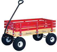 40&quot; HEAVY DUTY WAGON - 10&quot; Tires 1000lb Capacity Cart Red Green Pink Blu... - £287.40 GBP