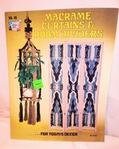 VTG MACRAME Curtains Room Dividers Project Instruction Book Hazel Pearso... - $9.89