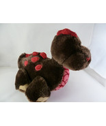 GANZ Dark Brown Red Dots DINOSAUR 8&quot; Plush Stuffed Animal WebKinz - $16.28 CAD