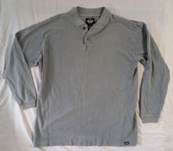 Dockers By Levis Long Sleeve Men&#39;s Shirt Size Medium Cotton Pull Over Button - £13.30 GBP