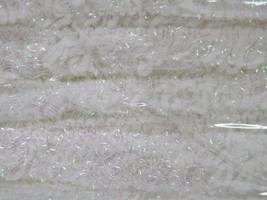 Wrights 1&quot; x 8 Yards Apparel &amp; Craft White Sparkle Trim - New - $17.59