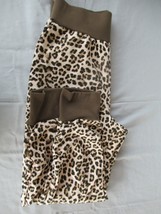 INC International Concepts  jogger pants  XLarge brown French terry  cheetah New - £15.50 GBP