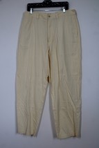 Vtg 90s Polo Ralph Lauren 36x31 Yellow Lightweight Cotton Chino Pants - £19.31 GBP