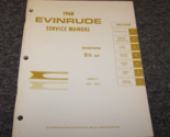 1968 Evinrude 9.5 9 1/2 HP Sportwin Hors-Bord Moteur Atelier Service Rép... - $99.68
