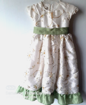 Vintage Tip Top USA Kids Girls 6 Dress Ivy Sage 9202 Embroidered Sequins... - £99.55 GBP