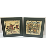 Set of 2 Rare Vintage 1990’s Debbie Mumm Charming Country Style Art Prints - $37.72