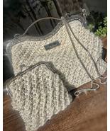 Bag/Handmade Bag/Hand Woven Bag/Crochet Bag/Knitted Bag/White Bag/Black Bag/Desi - $120.00